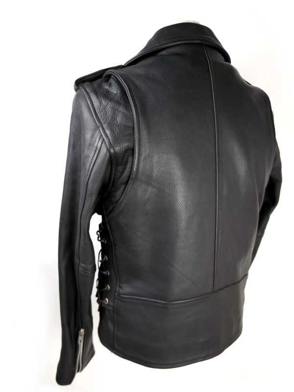 Zánovní dámský kožený křivák Wolf Biker, černý - vel. XXL