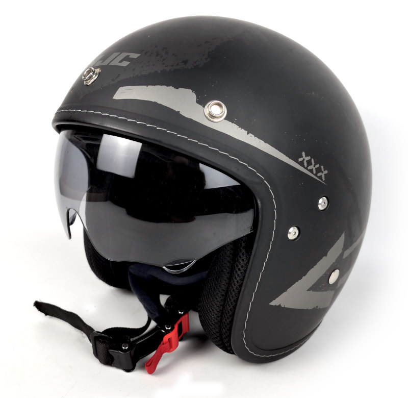 Nošená otevřená helma HJC FG-70S Tales, černo-šedá - vel. M