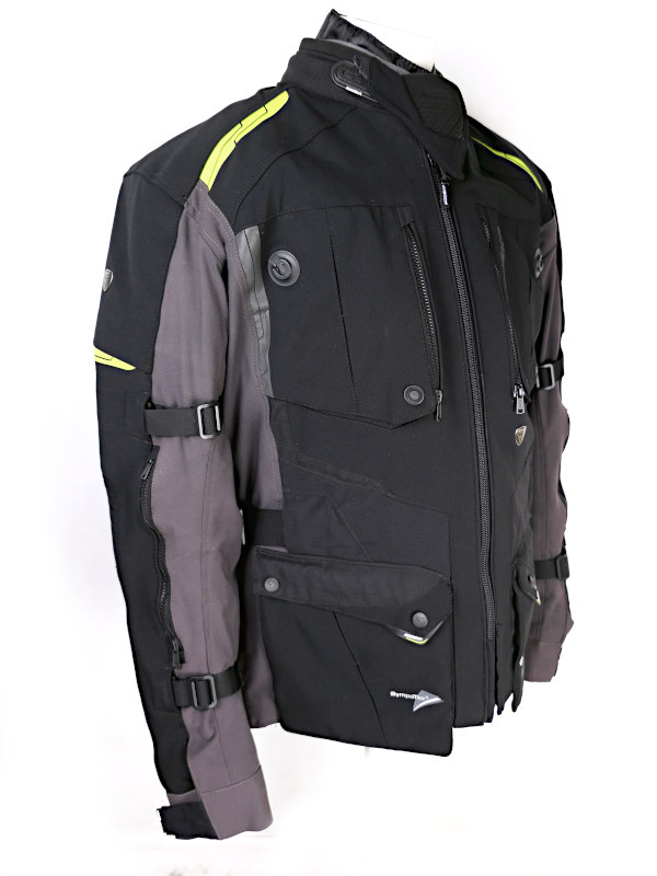 Pánská třívrstvá bunda Modeka Talismen, černá-šedá-fluo - vel. XL