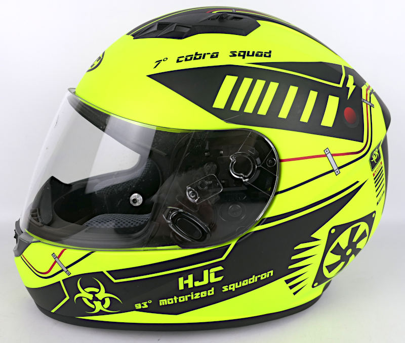 Zánovní integrální helma HJC CS-15 Tarex, fluo-černá - vel. L