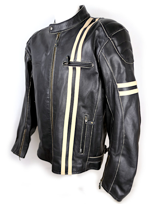Nová pánská kožená bunda Halvarssons Thunder Classic, černá - vel. 54 (XL)