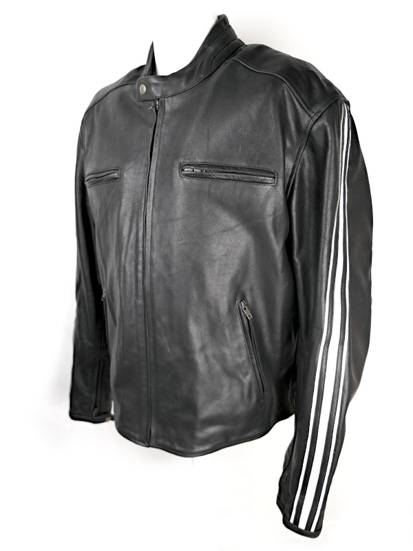 Pánská kožená bunda B-Star Moto, černá - vel. 3XL