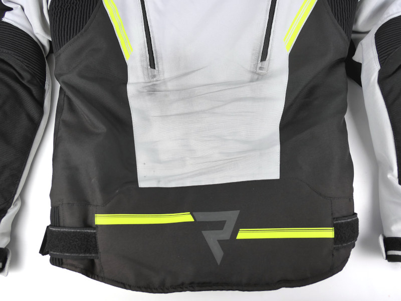 Pánská textilní moto bunda Rebelhorn Borg II s chrániči level 2, černo-šedo-fluo - vel. S