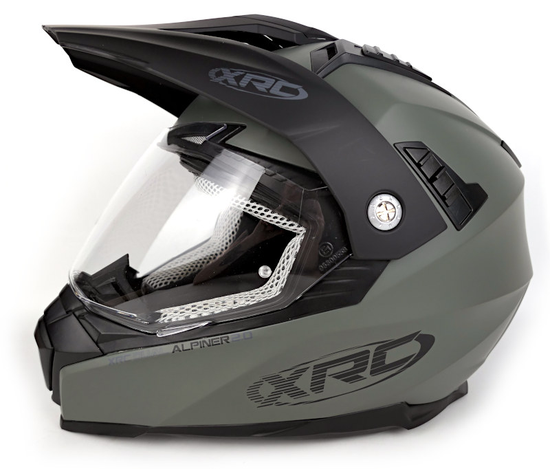 Zánovní enduro helma XRC Dual Alpiner 2.0, khaki - vel. M