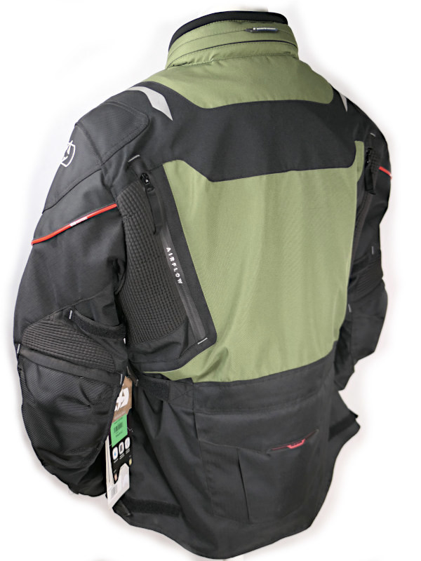 Nová cestovní moto bunda Oxford Montreal 3.0, černá/zelená - vel. XL