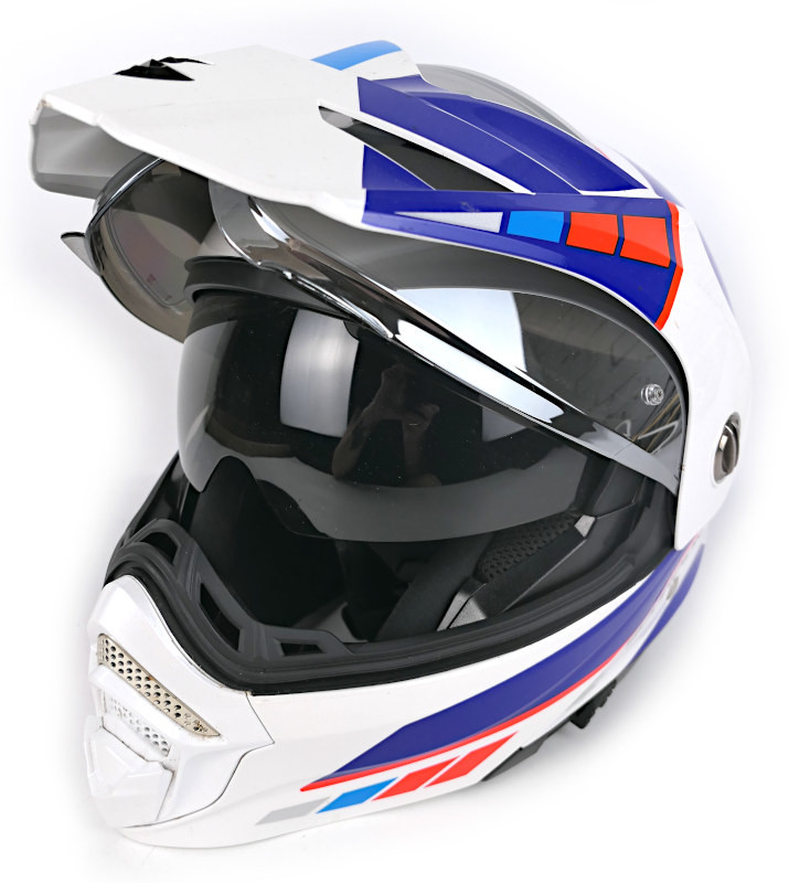 Výklopná enduro helma Scorpion ADX-2 Camino, zrcadlové + čiré plexi - vel. M