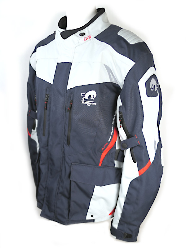 Nová pánská moto bunda Furygan Apalaches - modrá/šedá/červená, vel. 4XL