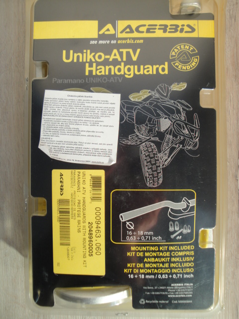 NOVÉ Chrániče páček ACERBIS UNIKO ATV s výztuhou, žlutá