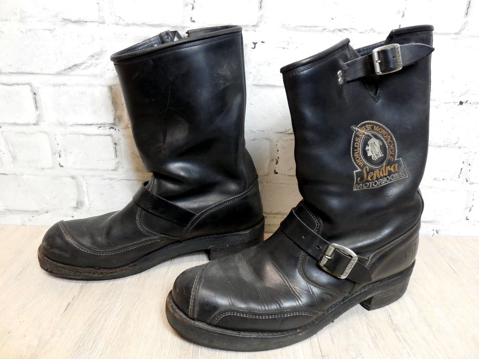 Kožené boty SENDRA Steel MOTOR BOOTS, ručně šité, vel: 47