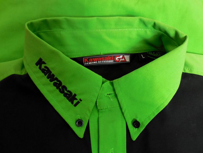 NOVÁ Zelená košile KAWASAKI, vel: L