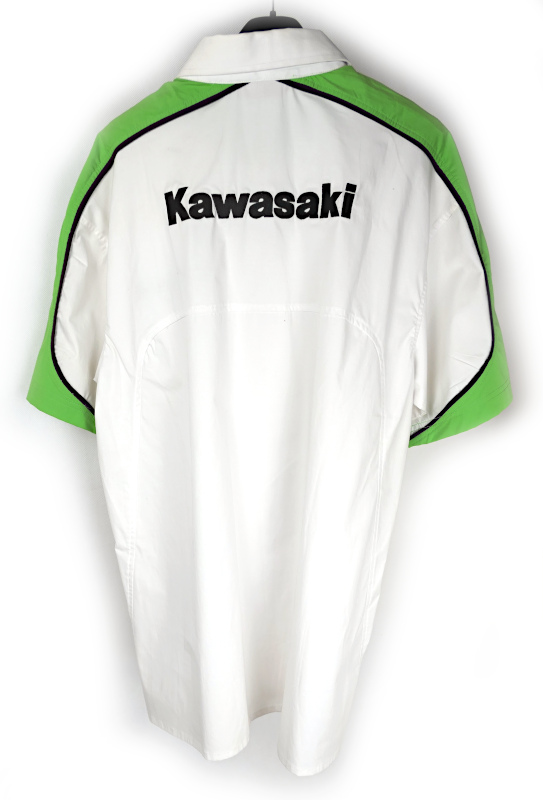 NOVÁ Bílá košile KAWASAKI, vel: L