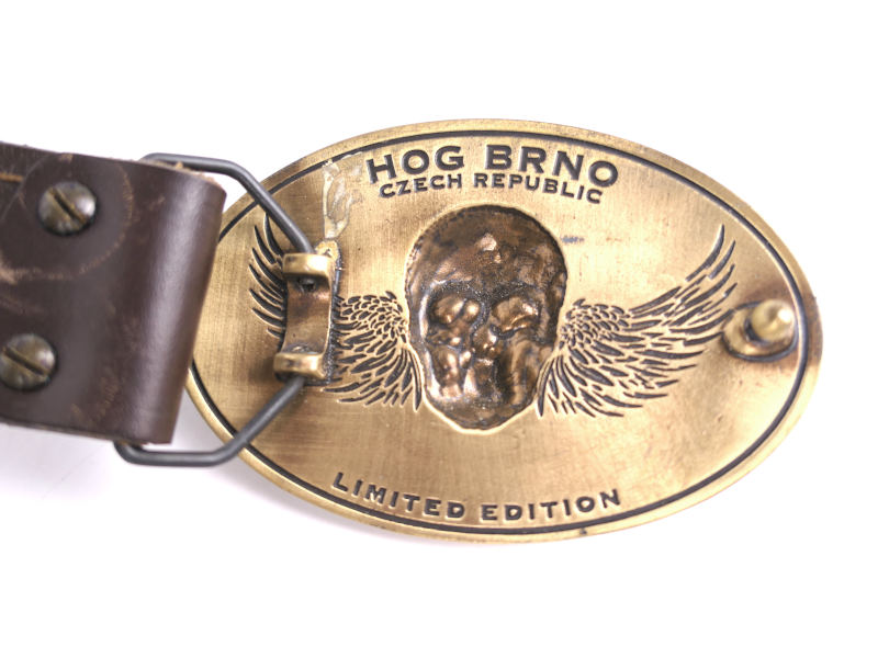 Kožený opasek Harley-Davidson s kovovou sponou Limited