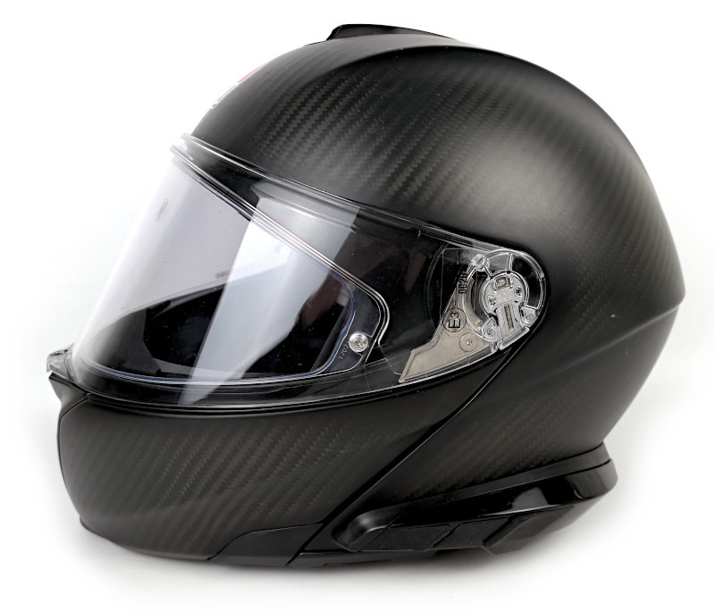 Výklopná karbonová helma AGV Sportmodular + interkom AGV, vel: XS