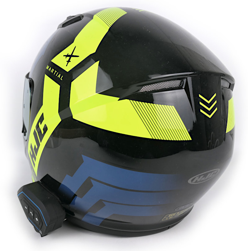 Integrální helma HJC CS-15 Martial, interkom + čiré plexi, vel: L