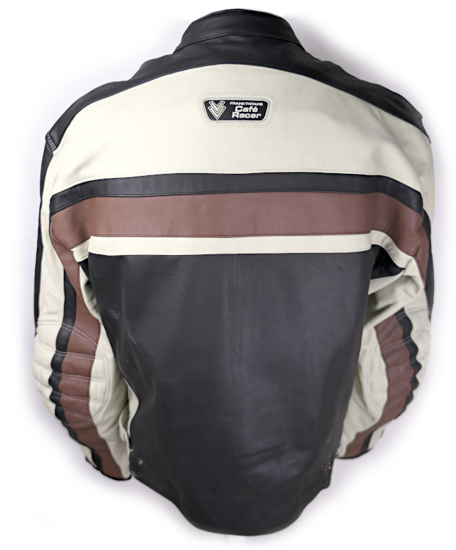 Kožená bunda FRANK THOMAS Cafe Racer, vel: 58/3XL