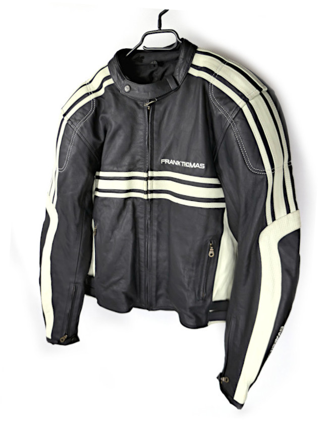 Kožená bunda FRANK THOMAS Cafe Racer, vel: 58/3XL