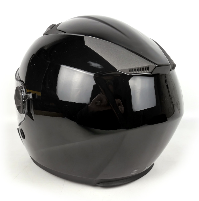 Otevřená helma Maxx s clonou, černá lesklá - vel. M