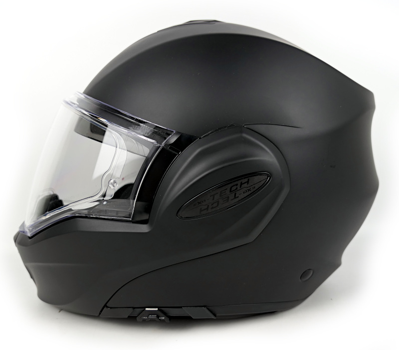 Zánovní překlápěcí helma Scorpion EXO-TECH EVO Solid, černá matná - vel. S