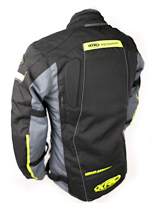 Nošená dámská textilní bunda XRC Totter WTP, černo-šedo-fluo - vel. M