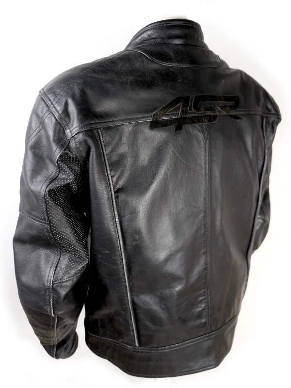 Pánská kožená retro bunda 4SR Rebel III, černá - vel. 54 (XL)