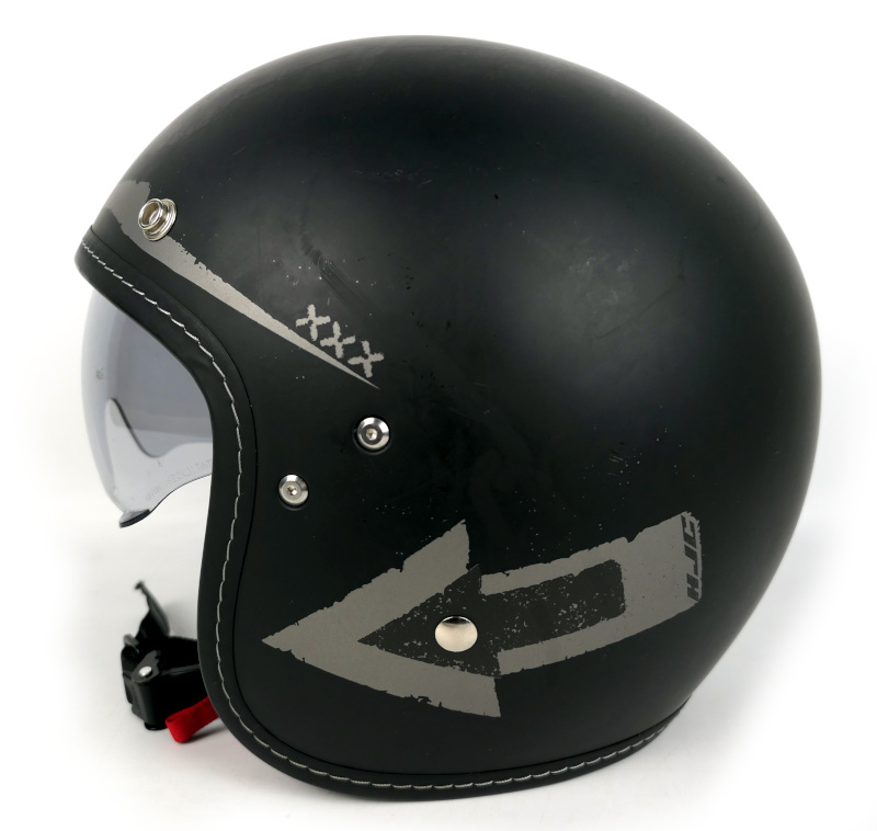 Nošená otevřená helma HJC FG-70S Tales, černo-šedá - vel. M