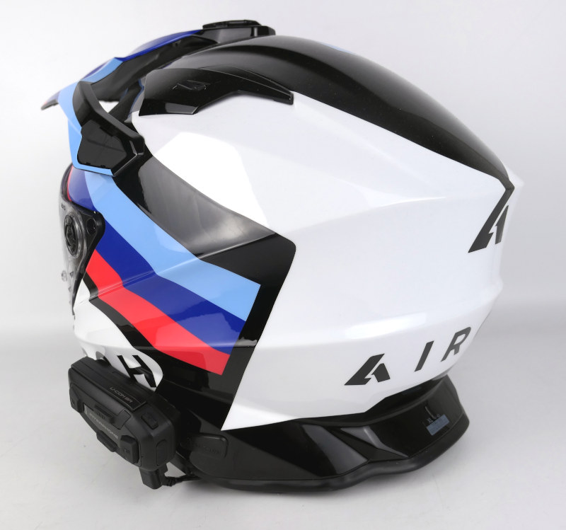 Enduro helma Airoh Commander 2 Doom + interkom Interphone U-COM8R - vel. XL