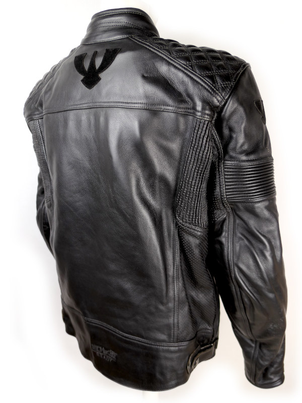Pánská kožená moto bunda PSí Hubík Destra Tech-Air, černá - vel. 54 (XL)