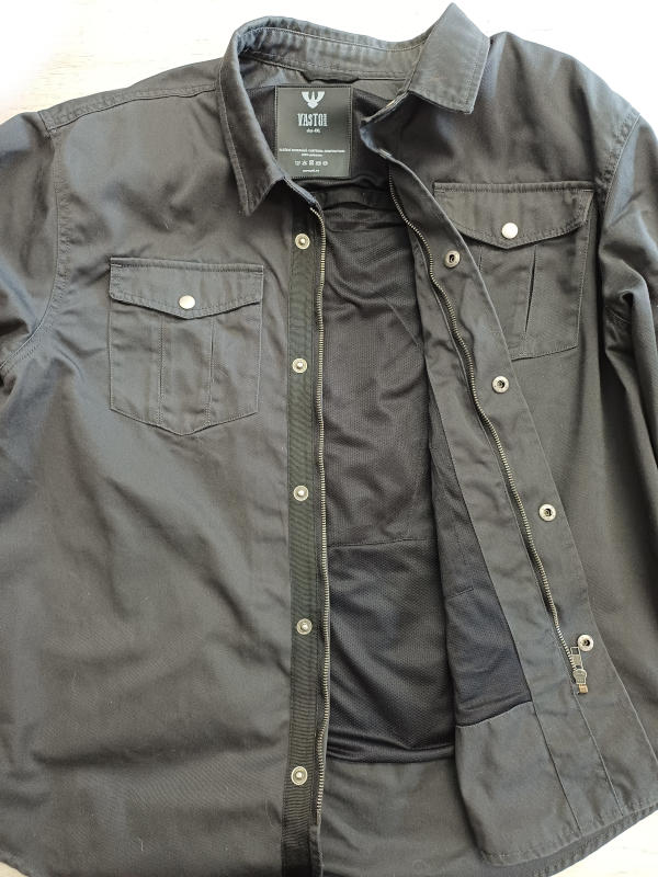 Pánská kevlarová moto košile PSí Hubík Vasto, šedá - vel. 4XL