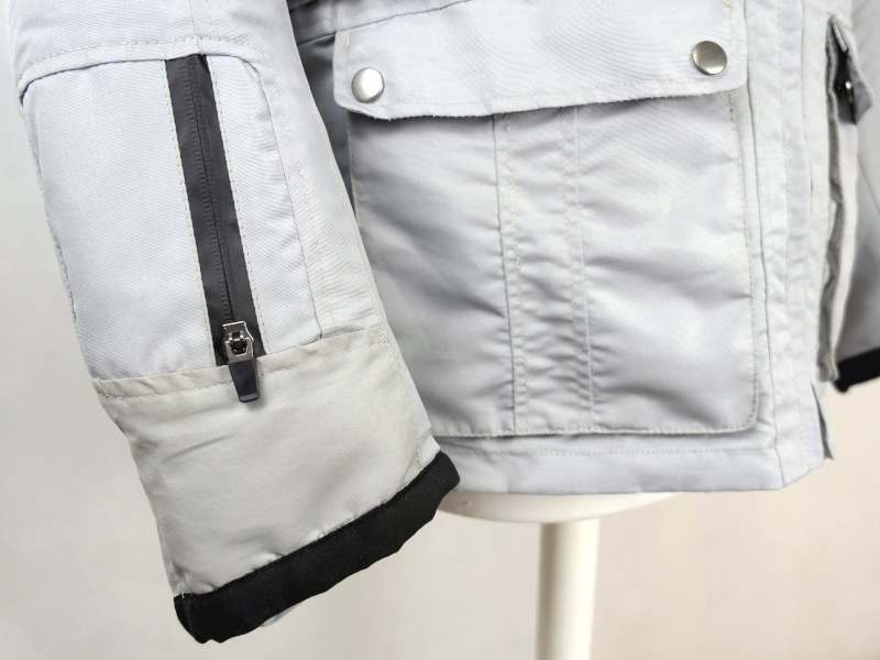 Dámská textilní moto bunda Axo Urban s membránou, světlá - vel. L