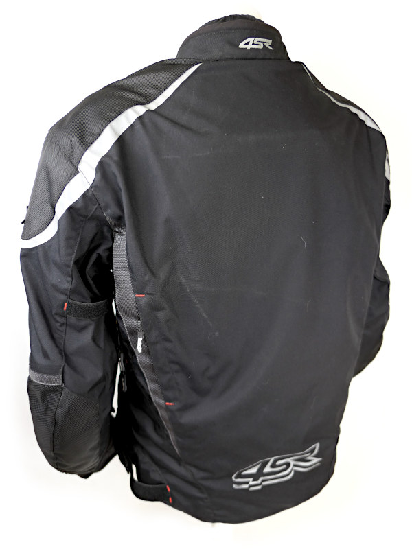 Pánská voděodolná moto bunda 4SR Young Gun s chrániči level 2, černo-šedá - vel. 56 (XXL)