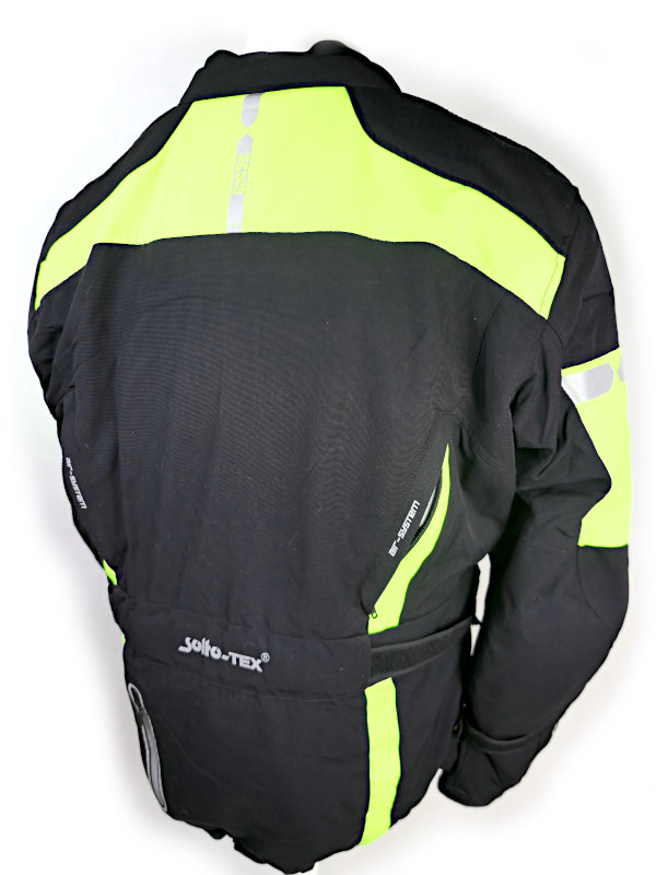 Zánovní dlouhá cestovní bunda iXS Pacora-ST, černá/fluo - vel. XXL
