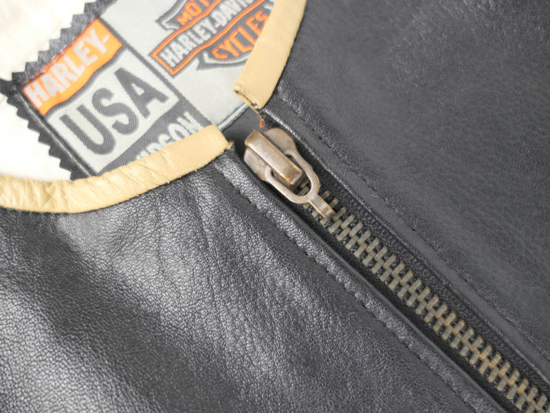 Pánská kožená moto vesta Harley-Davidson, černá - vel. M