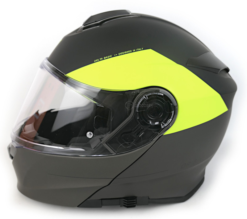 Nová výklopná helma Origine Delta Virgin, šedá/fluo - vel. S