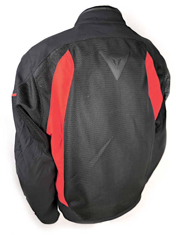 Zánovní pánská letní moto bunda Dainese Air-Frame Tex s chrániči, černo/červená - vel. 56 (XL)