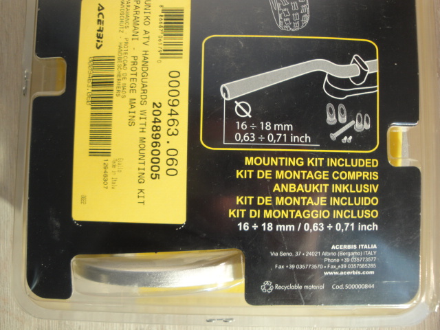 NOVÉ Chrániče páček ACERBIS UNIKO ATV s výztuhou, žlutá