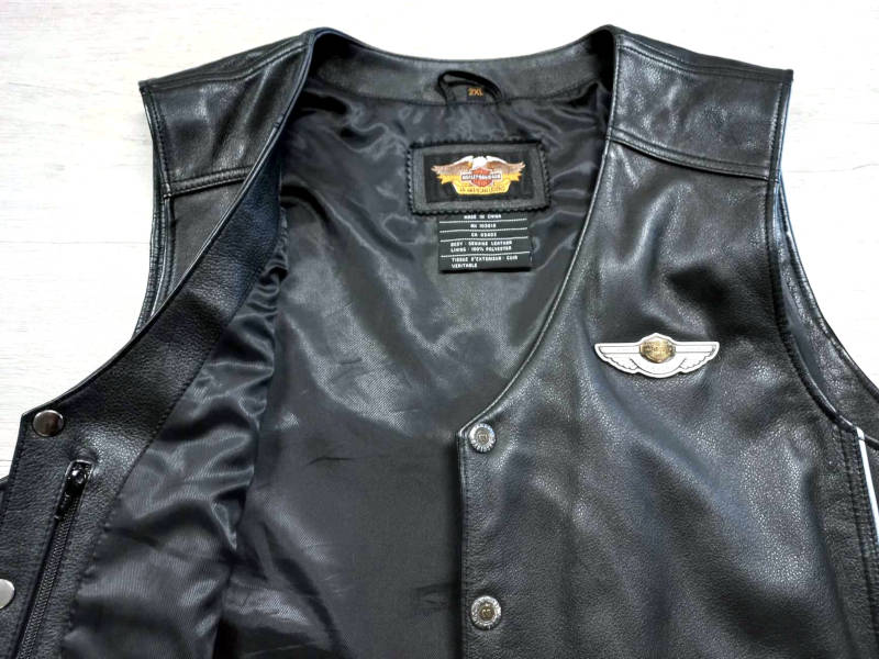 Výroční kožená vesta Harley-Davidson 100 let, vel: XXL