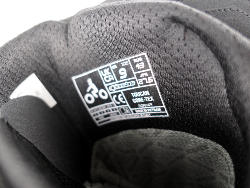 Zánovní enduro boty Alpinestars Toucan Gore-Tex, černé - vel. 43