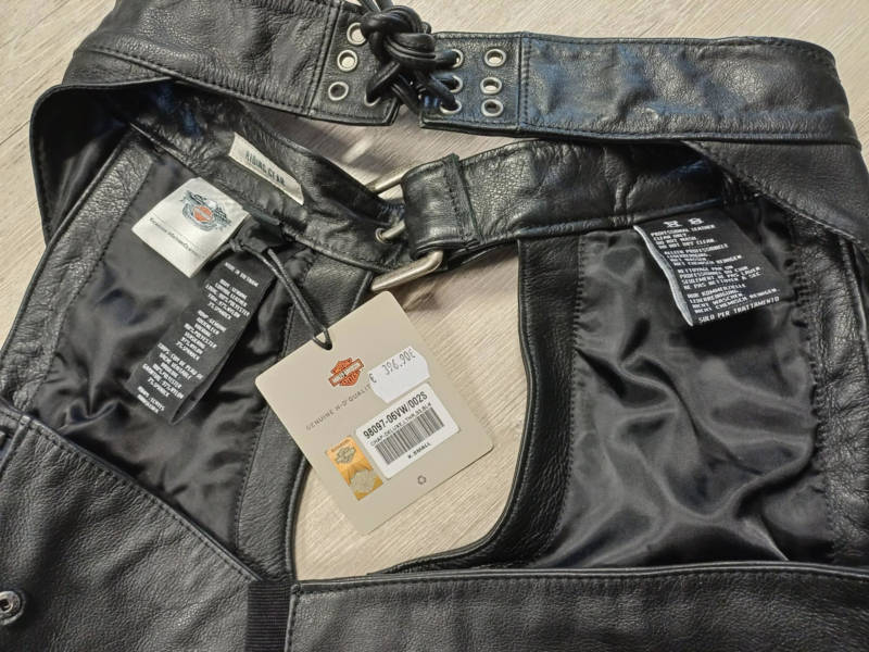 NOVÉ Dámské kožené chapsy HARLEY-DAVIDSON, vel: XS