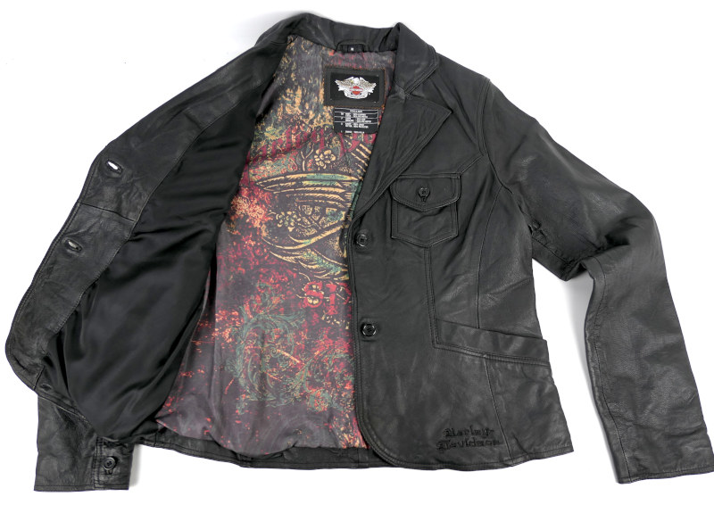 Dámská kožená bunda HARLEY-DAVIDSON bez chráničů, vel: M