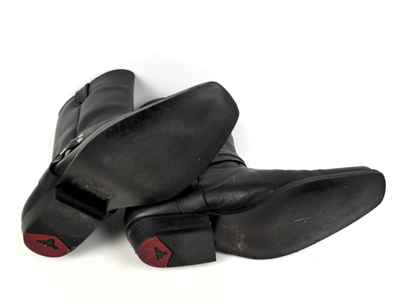 Stylové kožené koně Joe Sanchez, černé - vel. 44