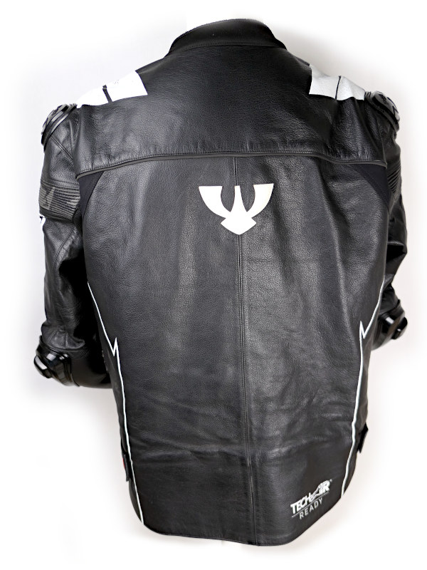 Pánská kožená bunda PSí Hubík Delta, černo-bílá - vel. 60 (3XL)