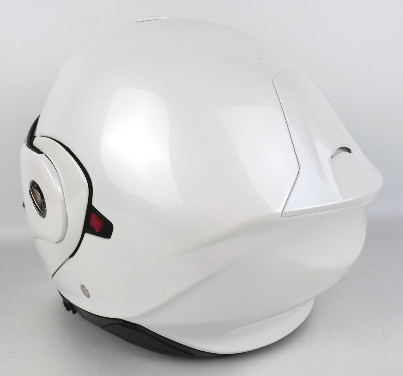 Zánovní výklopná enduro helma SCORPION ADX-2 Solid, perleťově bílá + kšilt, čiré plexi - vel. S