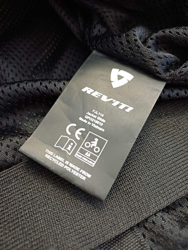 Pánská kožená bunda Revit Glide, černo-bílo-červená - vel. 56 (XL)