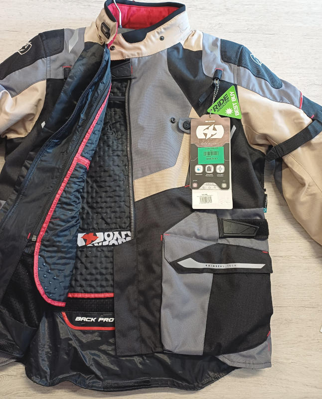 Nová cestovní moto bunda Oxford Montreal 3.0, černá/šedá/béžová - vel. L