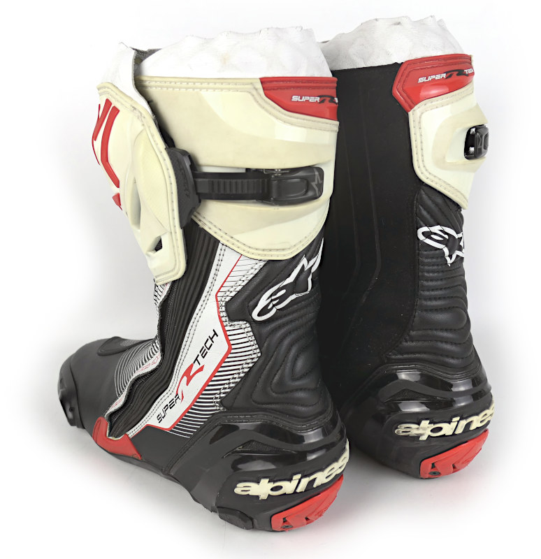 Závodní moto boty Alpinestars Supertech-R, černo/bílo/červené - vel. 43