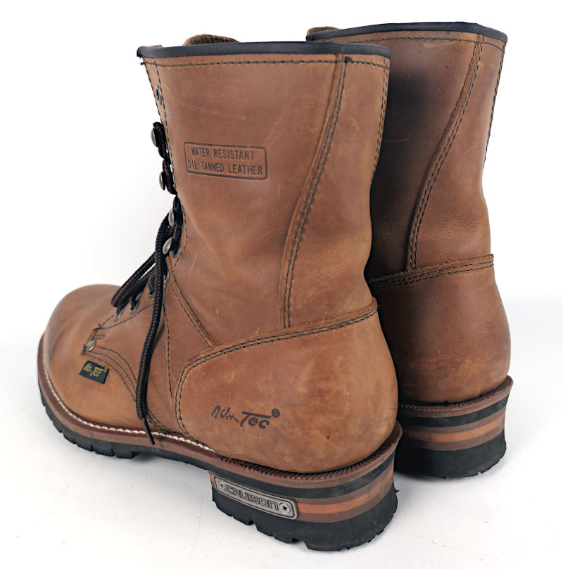 Kožené šněrovací boty Cruison Logger Brown, hnědé - vel. 46