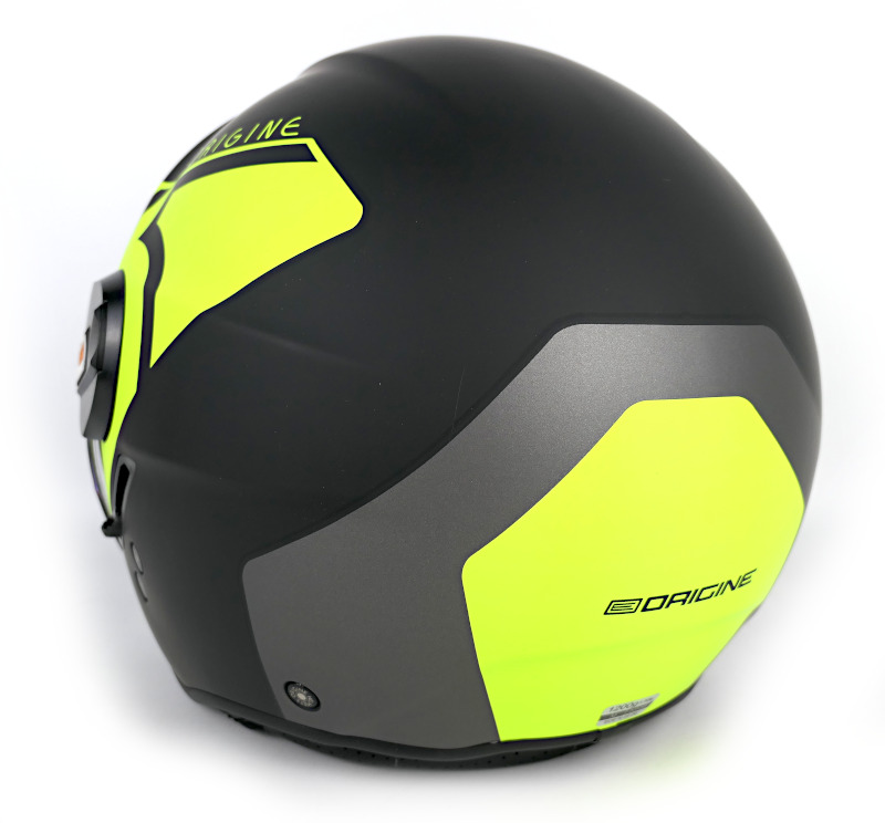 NOVÁ Otevřená helma Origine Alpha, černá-fluo - vel. M