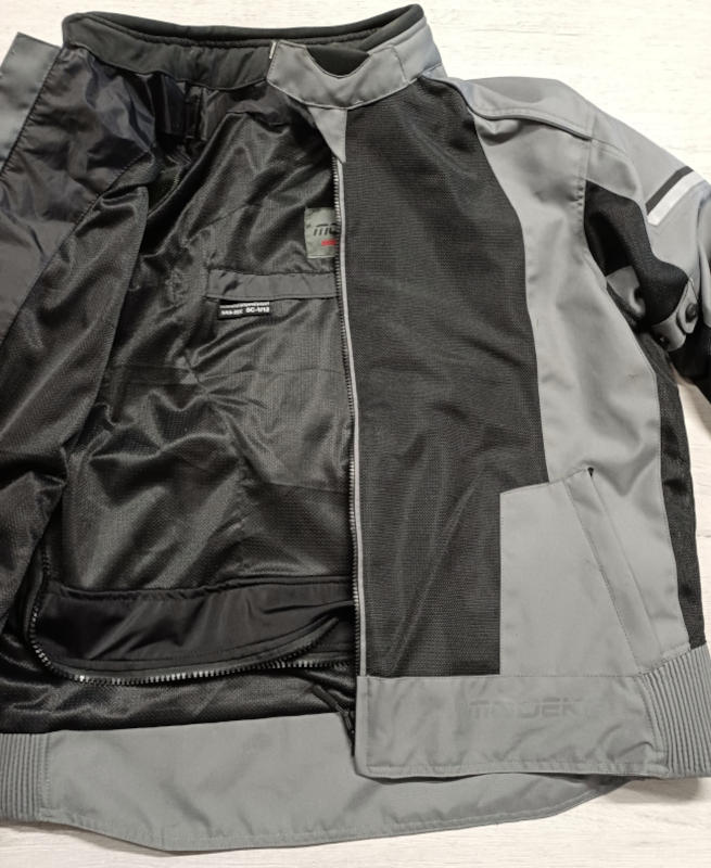 Pánská letní síťovaná bunda Modeka Air černá/šedá - vel. 4XL