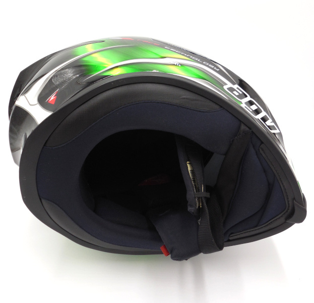 Integrální helma AGV K-5 Hurricane zelená se slun. clonou + čiré plexi, vel: L