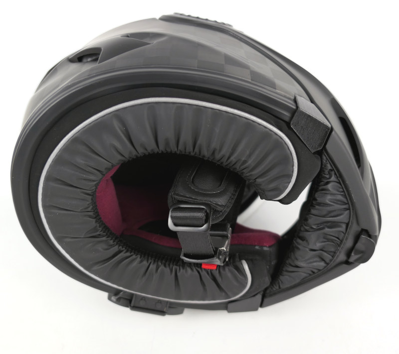 Zánovní výklopná helma LS2 FF313 Vortex Carbon + taška, interkom Sena, vel: XS